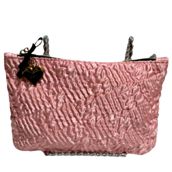 Ipsy Glam Bag February 2024 Elegant Pink Textured Women's Cosmetic Bag - Picture 1 of 7
